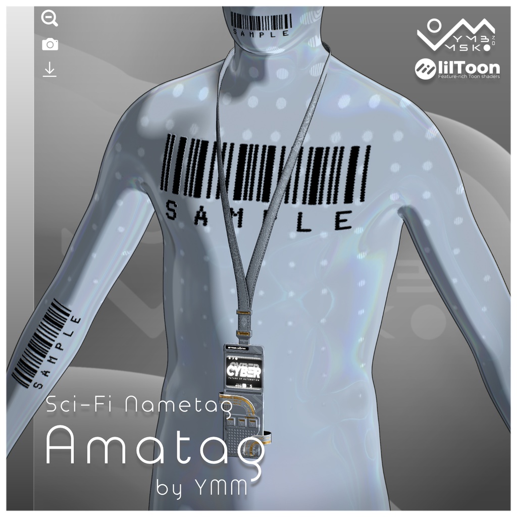 3Dモデル「Amatag v1.1」PB対応 カラバリ8色有