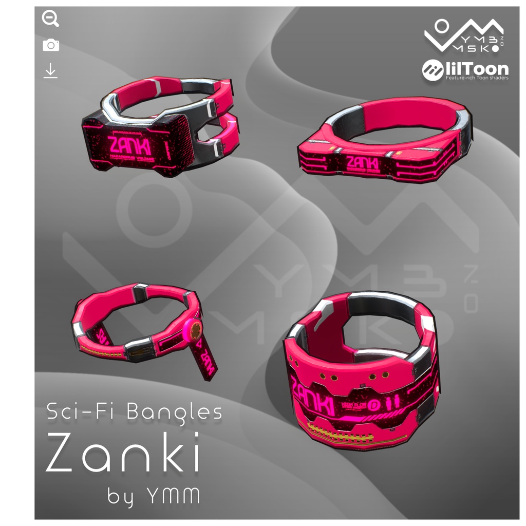 【無料】3Dモデル「Zanki v1.0」PB対応 カラバリ11色有