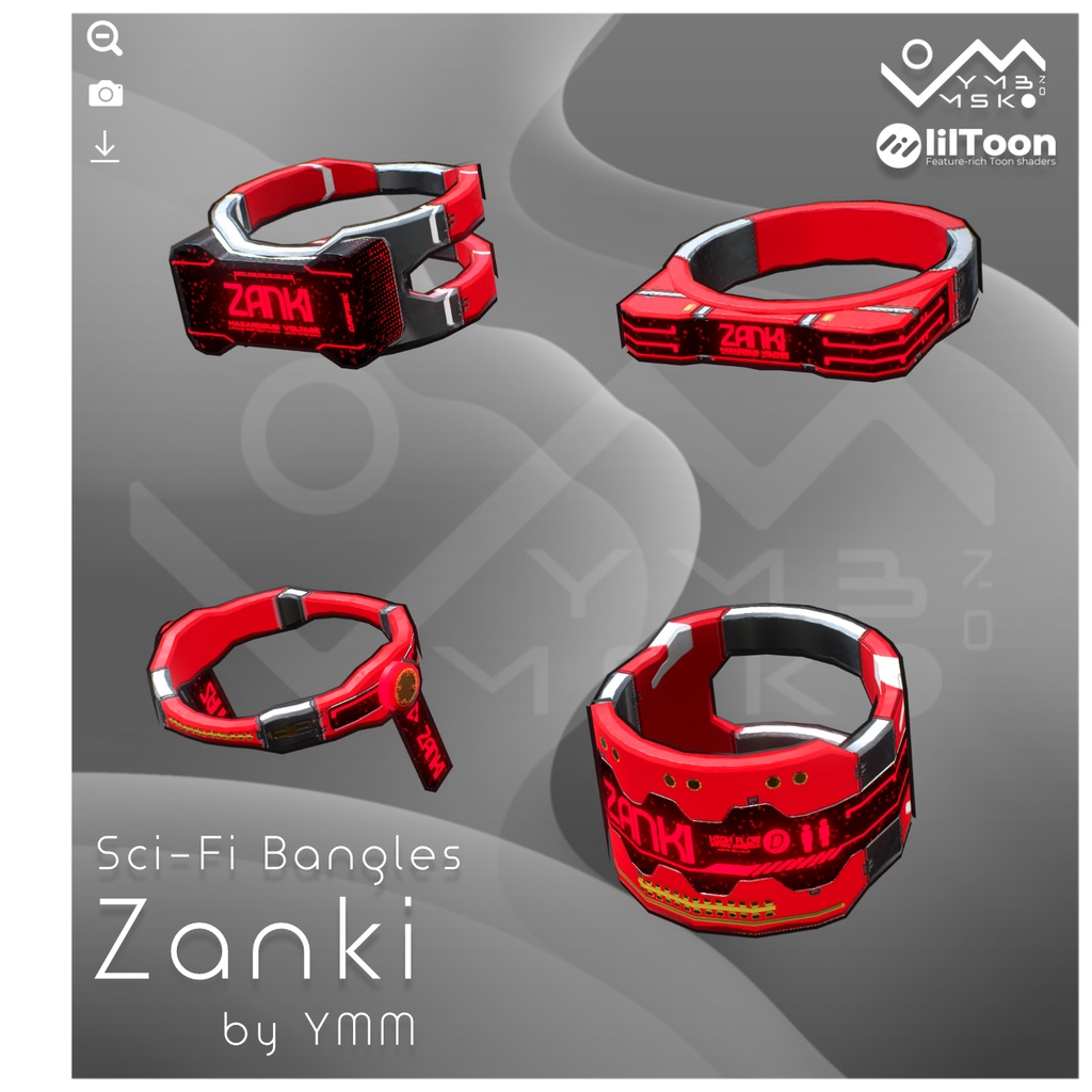 【無料】3Dモデル「Zanki v1.0」PB対応 カラバリ11色有