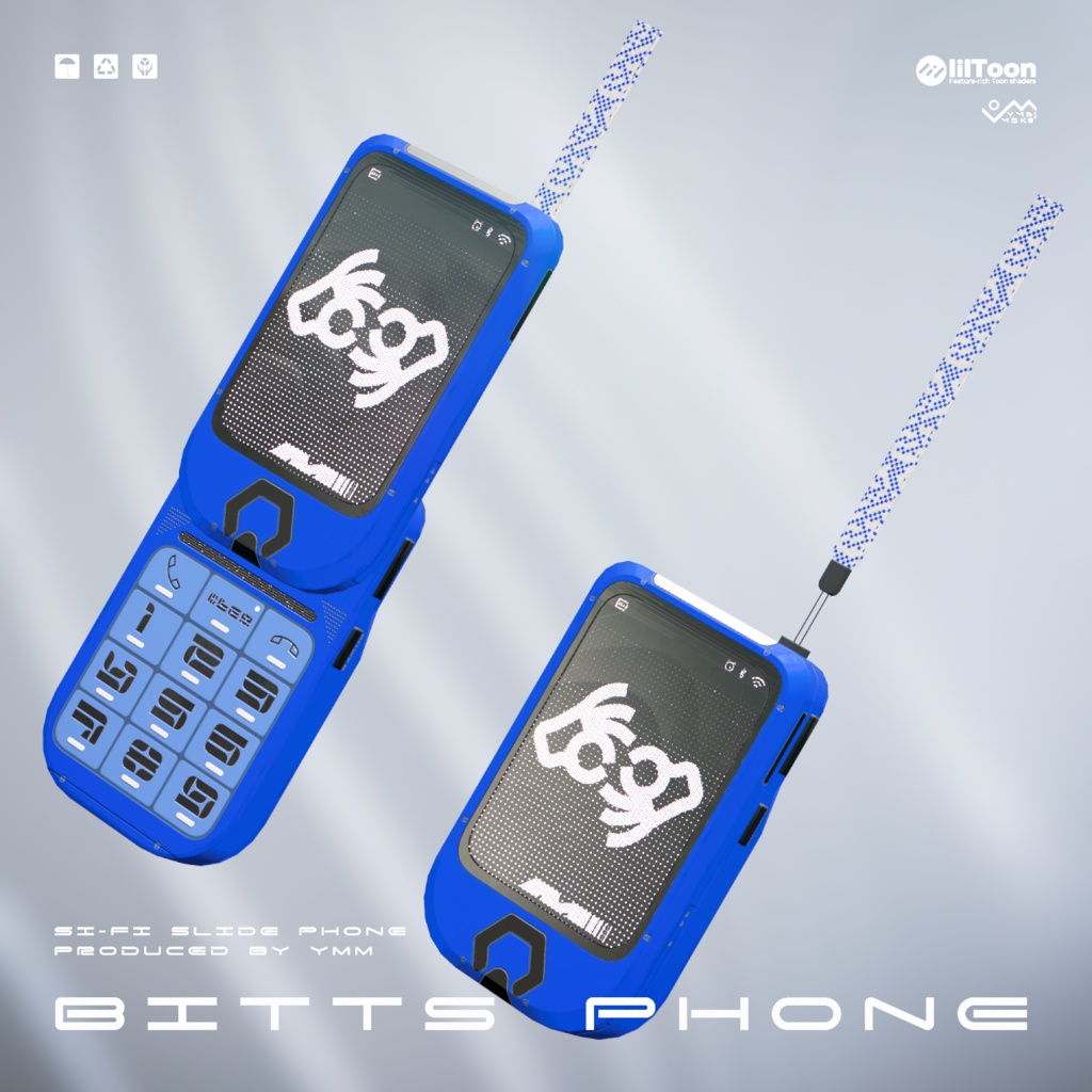 【無料】3Dモデル「Bitts Phone v1.0」PB対応 カラバリ12色有
