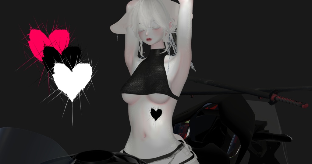 [VRC] Tattoo Sculpter of your Heart / 3 color