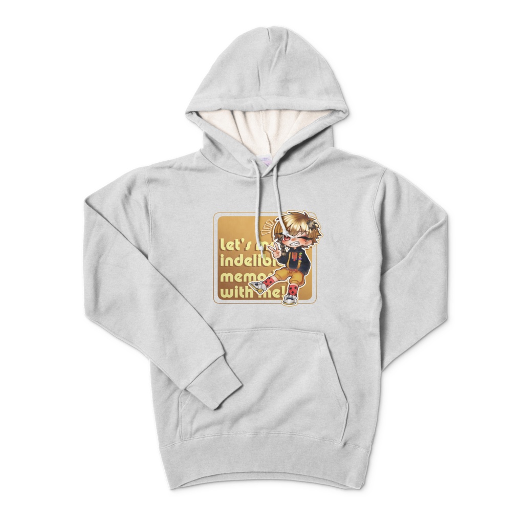 卯月春兎ポップデザインパーカー