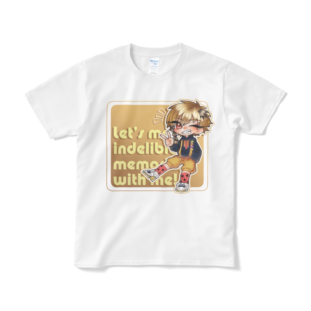 卯月春兎ポップデザインTシャツ