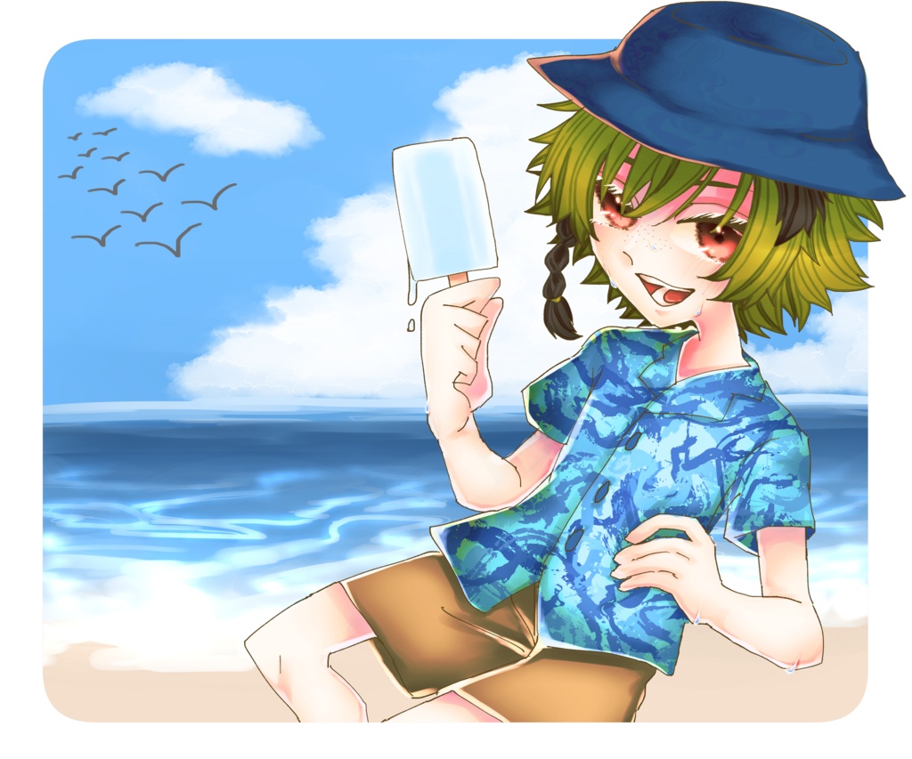 夏満喫!卯月春兎Tシャツ