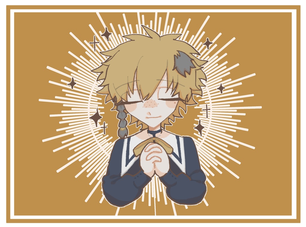 卯月春兎 聖歌隊風衣装サコッシュ