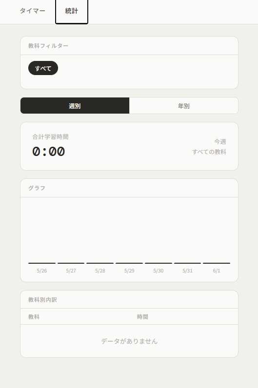勉強用タイマー