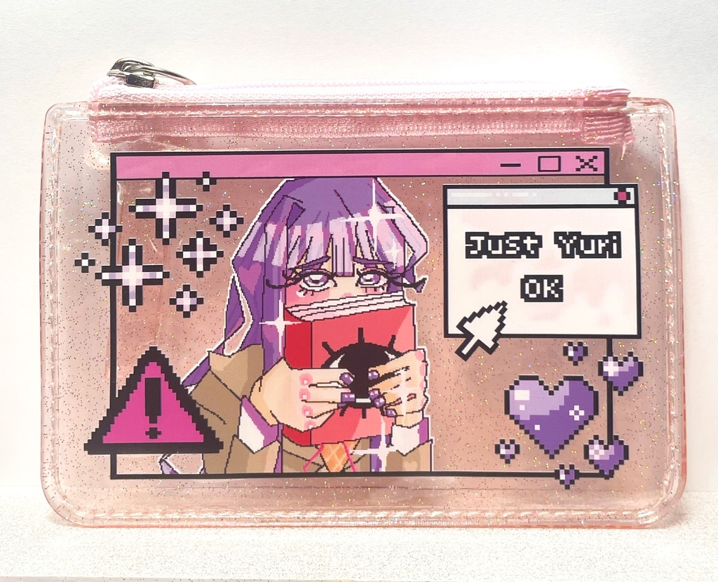 ラメクリアファスナーポーチ全4種 ポストカード1個につき1枚付き(ランダム)