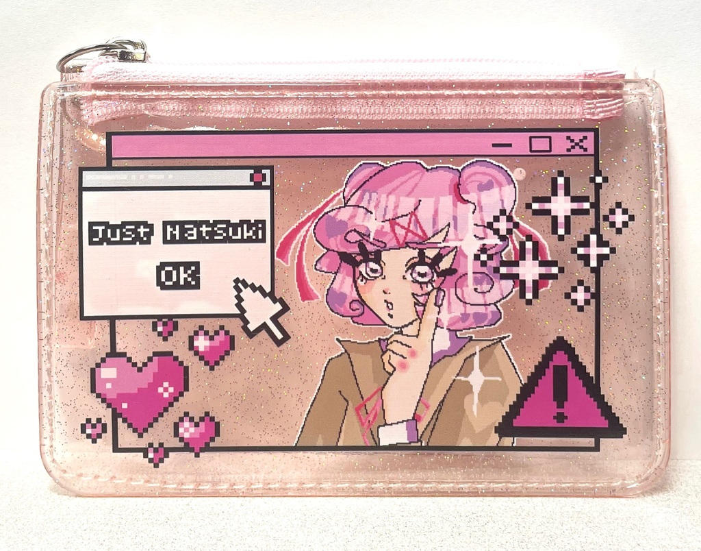 ラメクリアファスナーポーチ全4種 ポストカード1個につき1枚付き(ランダム)