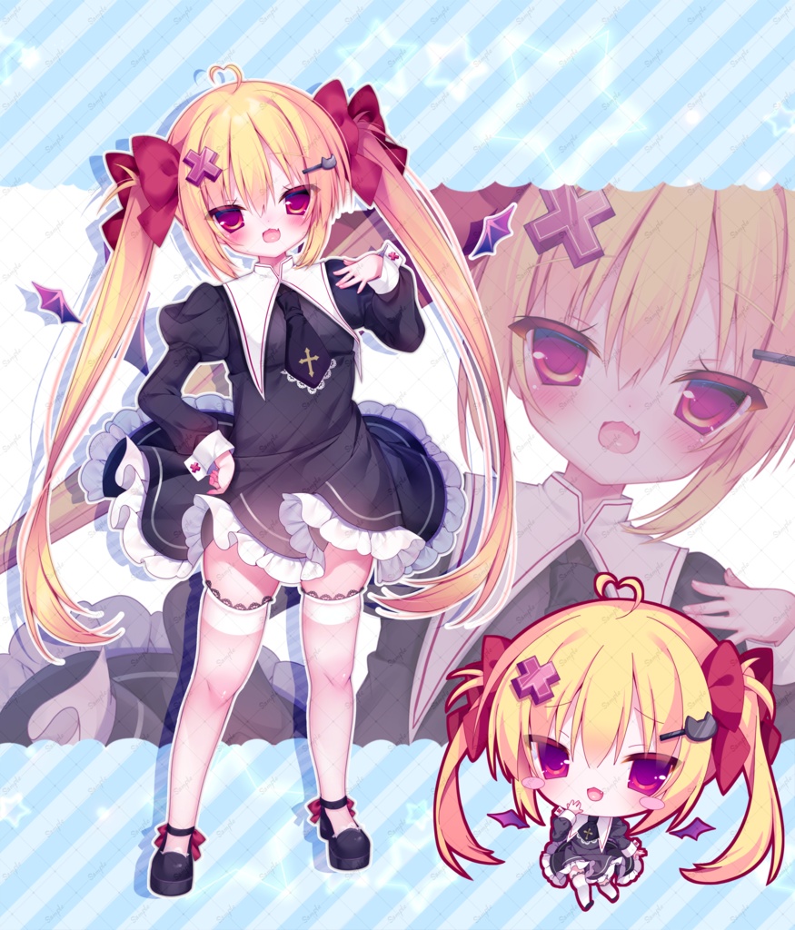 【限定1点】商用可❤萌え❤立ち絵 (SDキャラ、キービジュアル、差分セット)【IRIAM対応〇】