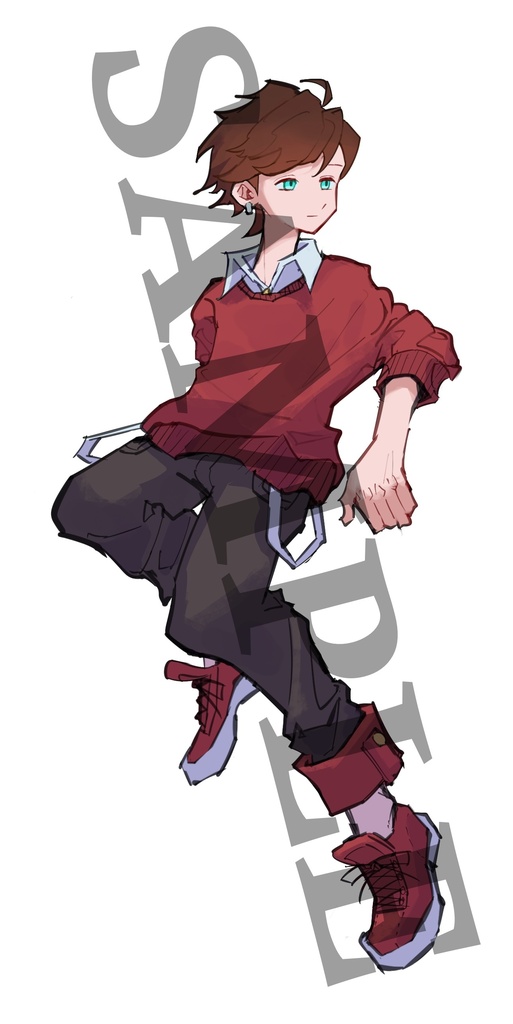 【無料】立ち絵素材 普通の男の子
