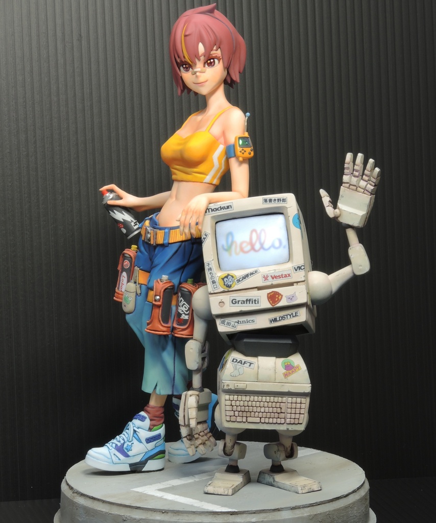 KEI AND MACKUN 【未塗装組み立てレジンキット】