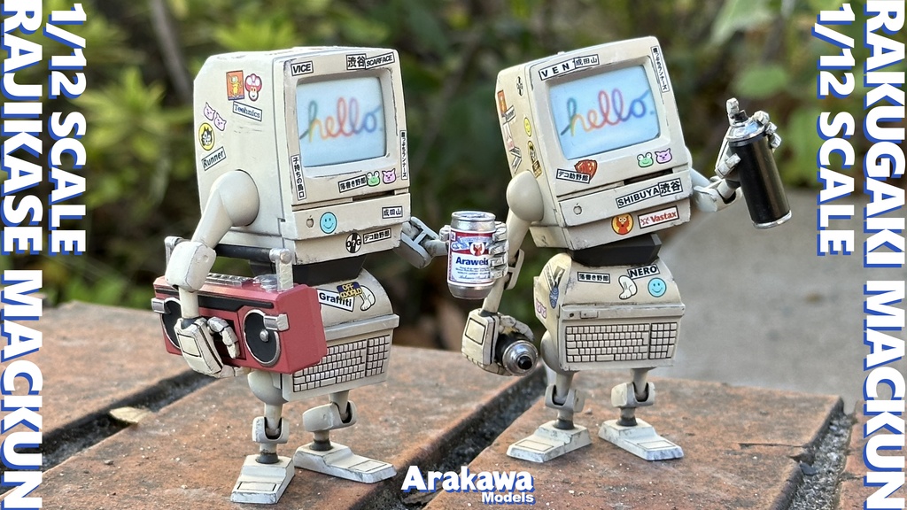 1/12 Scale ラジカセマックン 3in1 Pose 【未塗装組み立てオリジナルガレージキット】