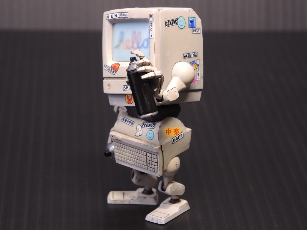 1/12 Scale ラクガキマックン 3in1 Pose 【未塗装組み立てオリジナルガレージキット】