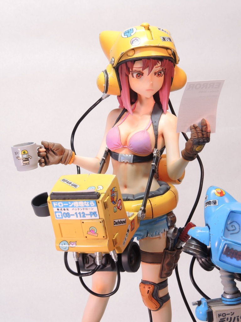 DRONE REPAIR GIRL 【未塗装組み立てオリジナルガレージキット】