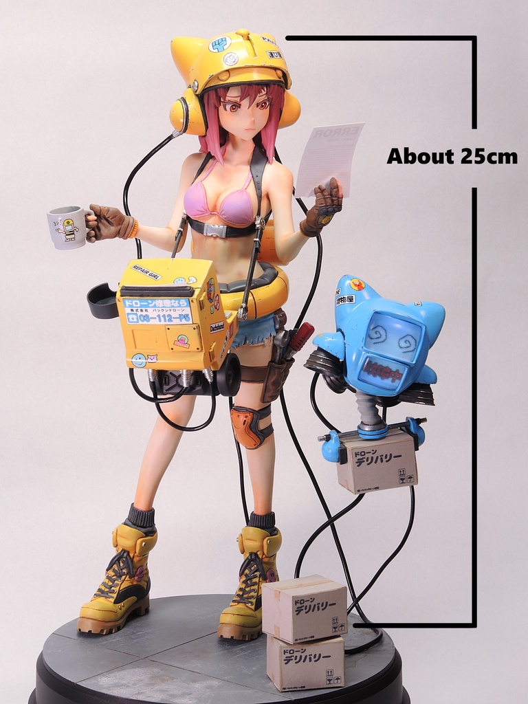 DRONE REPAIR GIRL 【未塗装組み立てオリジナルガレージキット】