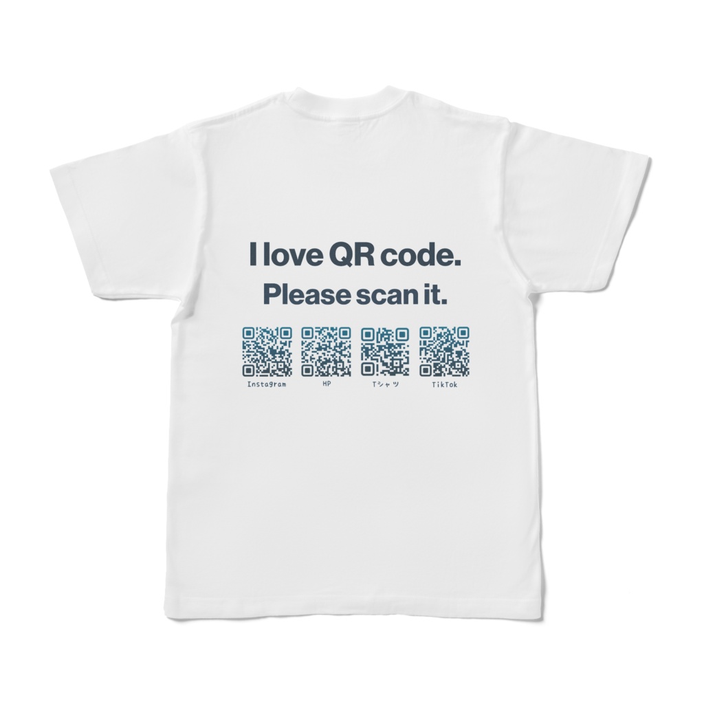 マジであつしとTシャツを背中で宣伝できるTシャツ(女磨いて歯磨かず)