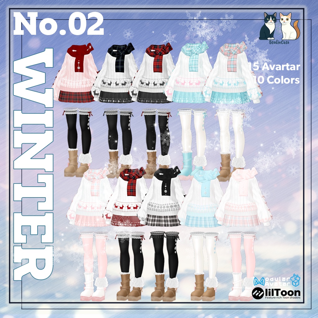 No.02❄️WinterSnow❄️(15アバター対応)