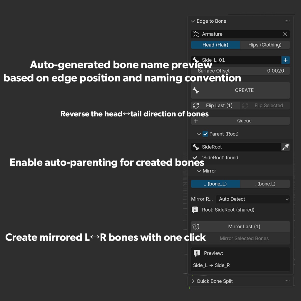 Bonekit — Edge To Bone + Bone Splitter