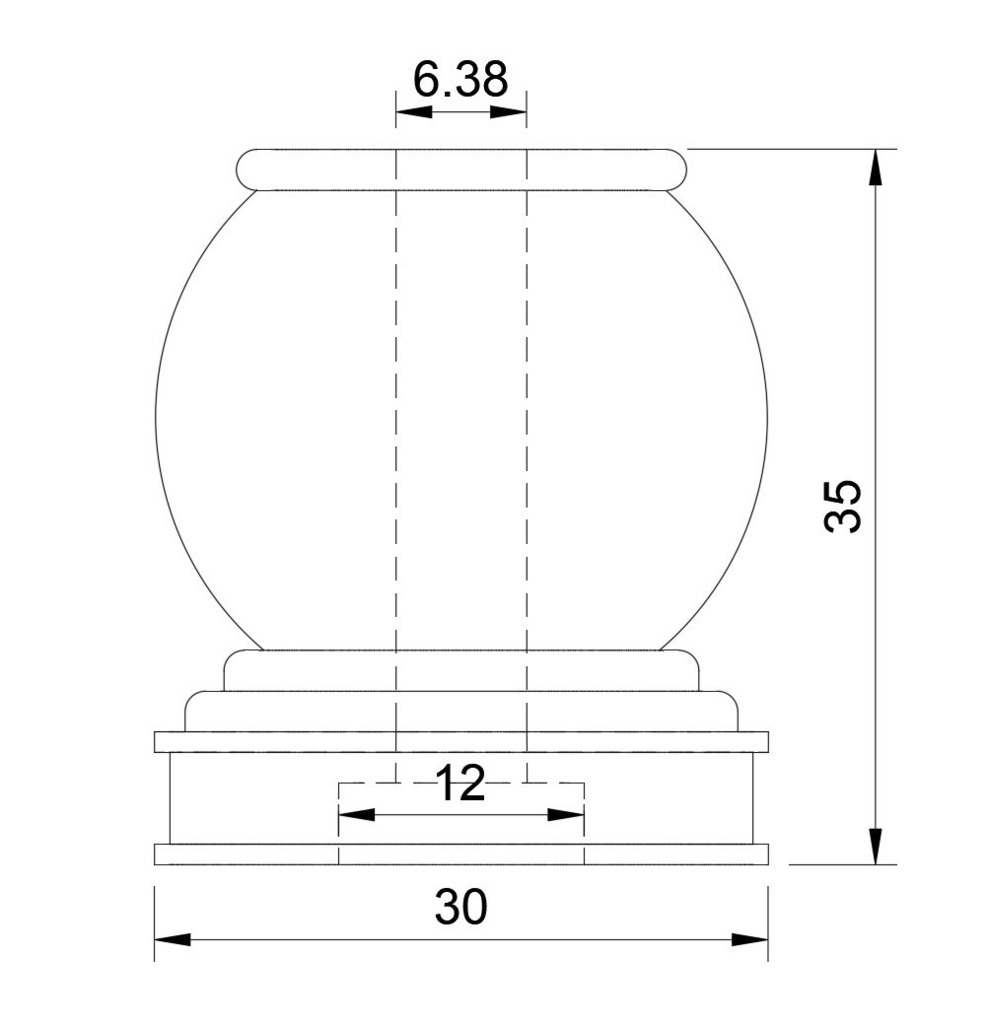 艦船模型用 飾り脚 菊花紋章 光沢黒・金塗装済 2本セット 1/350 & 1/700