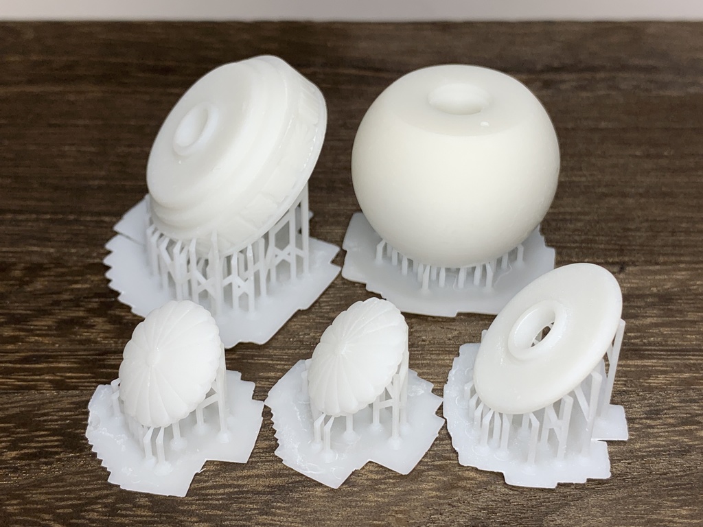 未塗装 艦船模型用 飾り脚 菊花紋章 ディスプレイスタンド2本セット 1/350 & 1/700