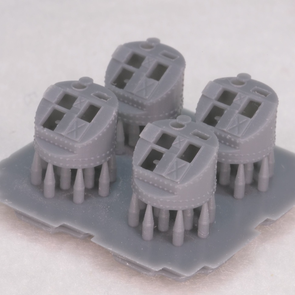 機銃射撃装置&指揮装置&探照灯管制器 戦艦大和セット 1/350 3Dプリンターレジンパーツ 艦船模型