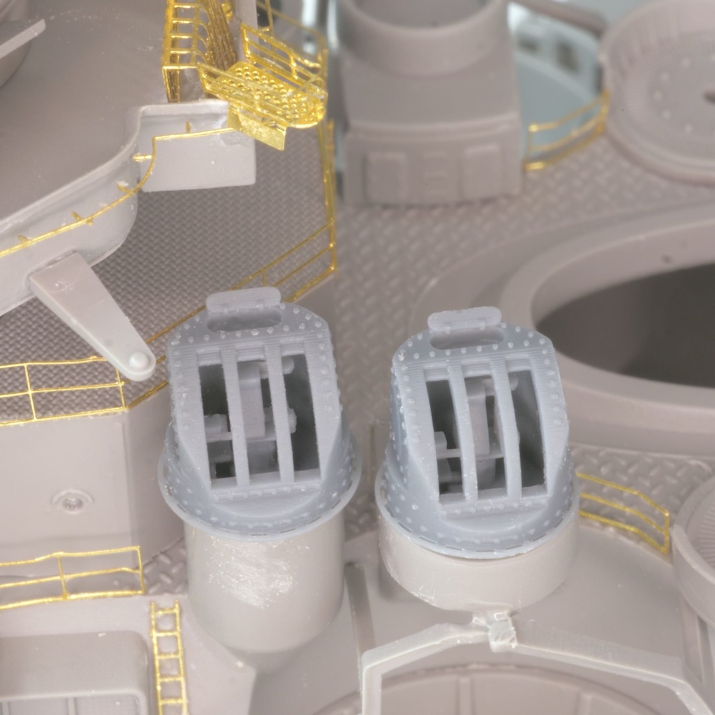 機銃射撃装置&指揮装置&探照灯管制器 戦艦大和セット 1/350 3Dプリンターレジンパーツ 艦船模型