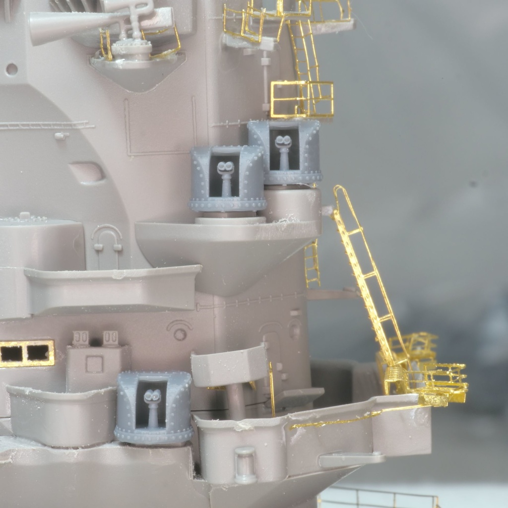 機銃射撃装置&指揮装置&探照灯管制器 戦艦大和セット 1/350 3Dプリンターレジンパーツ 艦船模型