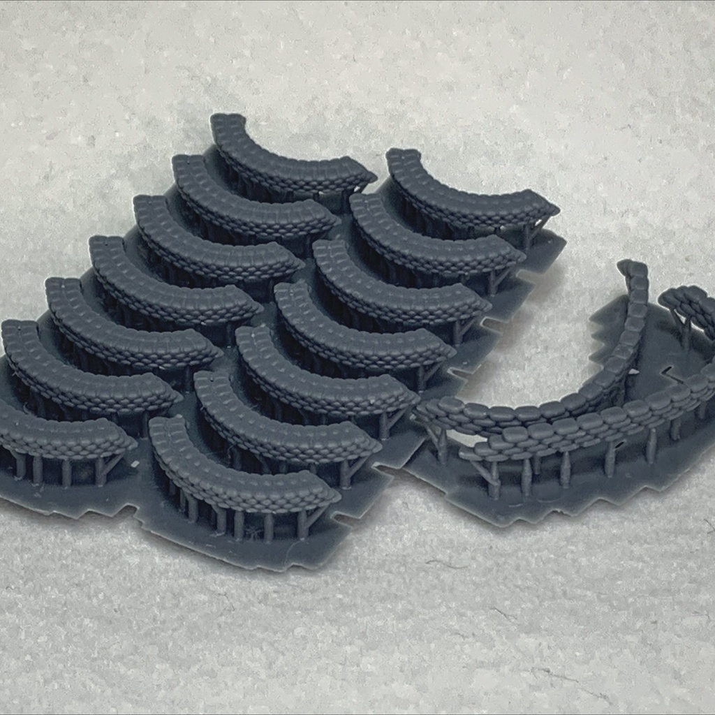 機銃 土嚢 1/350 14+2個入り 3Dプリンターレジンパーツ 艦船模型