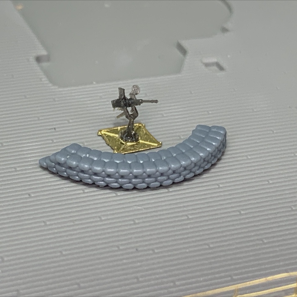 機銃 土嚢 1/200 14+2個入り 3Dプリンターレジンパーツ 艦船模型