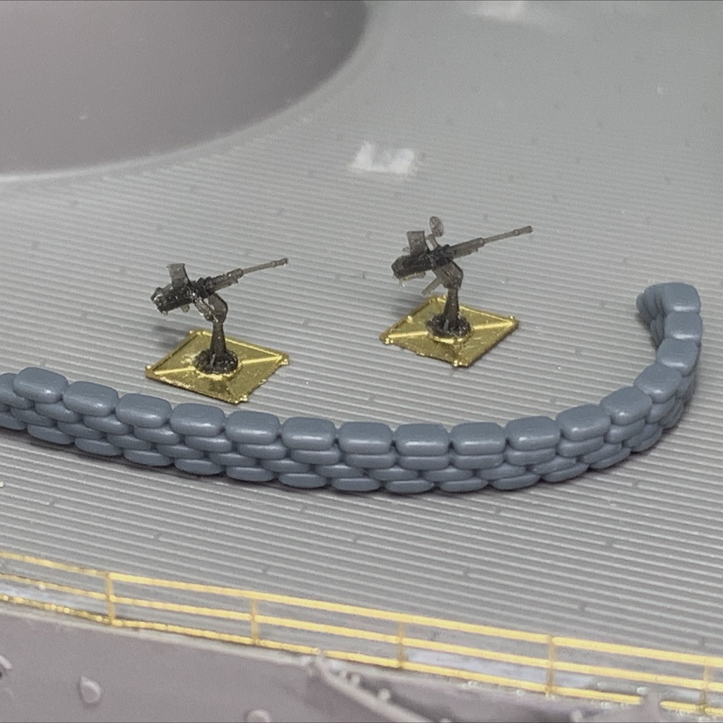 機銃 土嚢 1/200 14+2個入り 3Dプリンターレジンパーツ 艦船模型