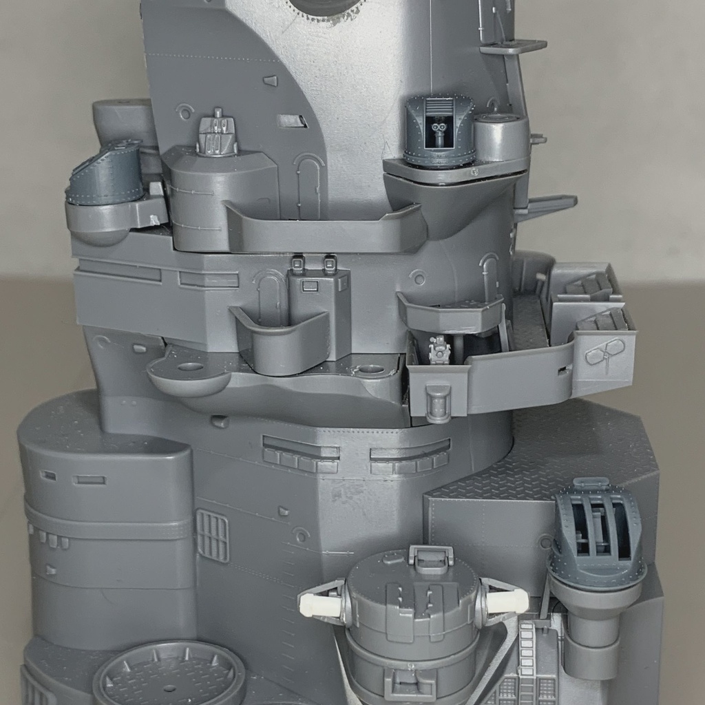 機銃射撃装置&機銃射撃指揮装置&探照灯管制器セット 1/200 大和用 3Dプリンターレジンパーツ 艦船模型