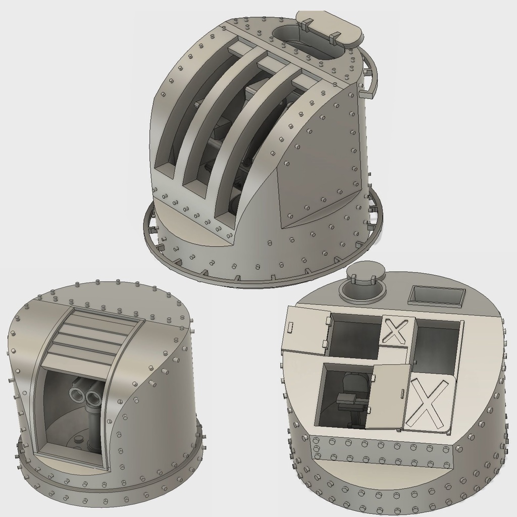 機銃射撃装置&機銃射撃指揮装置&探照灯管制器セット 1/200 大和用 3Dプリンターレジンパーツ 艦船模型