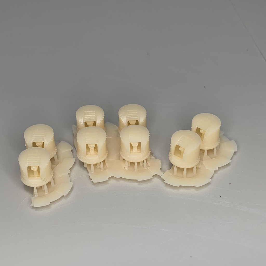 機銃射撃装置&機銃射撃指揮装置&探照灯管制器セット 1/200 大和用 3Dプリンターレジンパーツ 艦船模型