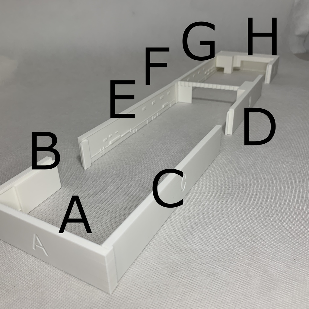 アメリカ海軍 空母 ジェラルド・R・フォード 1/350用 格納庫 3Dプリント レジンパーツ 艦船模型