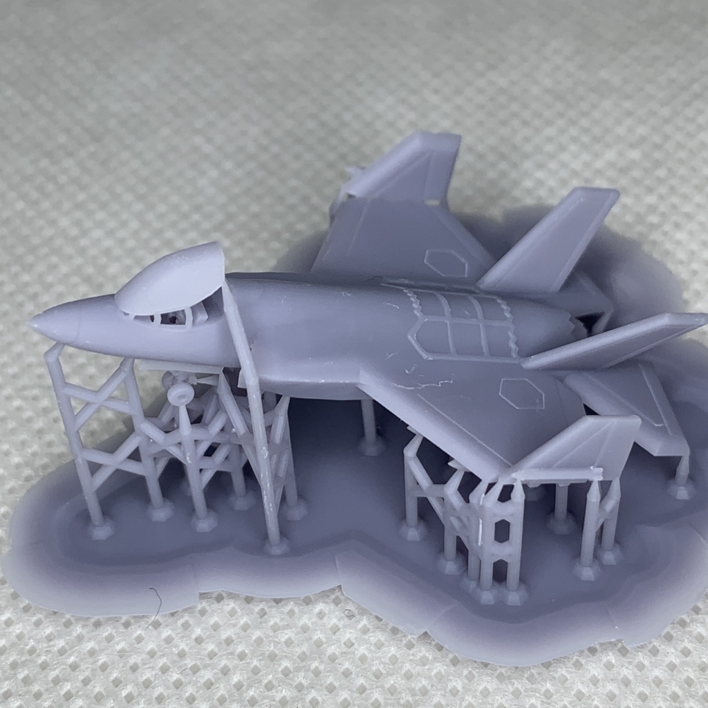 F-35C 4機 アメリカ海軍 空母艦載機 1/350 3Dプリント レジンパーツ 艦船模型
