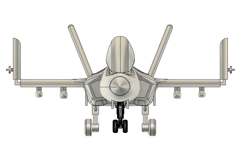 F-35C 4機 アメリカ海軍 空母艦載機 1/350 3Dプリント レジンパーツ 艦船模型