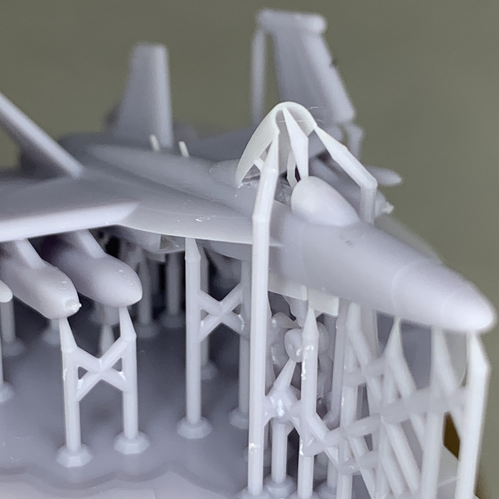 F/A-18E(単座席) 4機 アメリカ海軍 空母艦載機 1/350 3Dプリント レジンパーツ 艦船模型