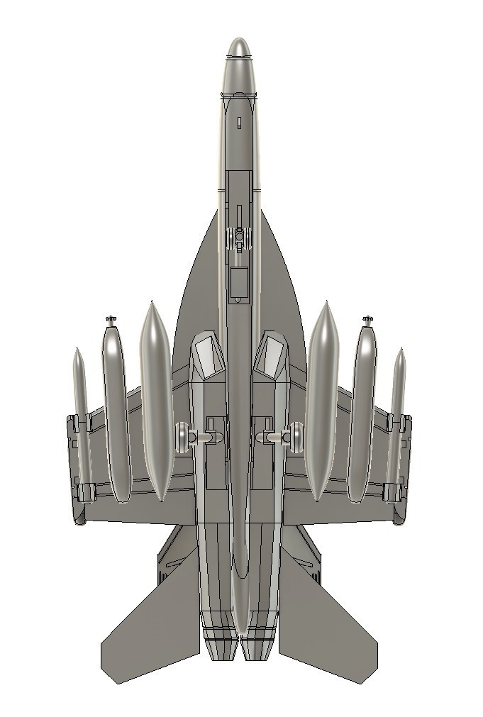 F/A-18E(単座席) 4機 アメリカ海軍 空母艦載機 1/350 3Dプリント レジンパーツ 艦船模型