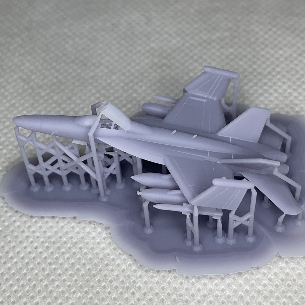F/A-18E(単座席) 4機 アメリカ海軍 空母艦載機 1/350 3Dプリント レジンパーツ 艦船模型