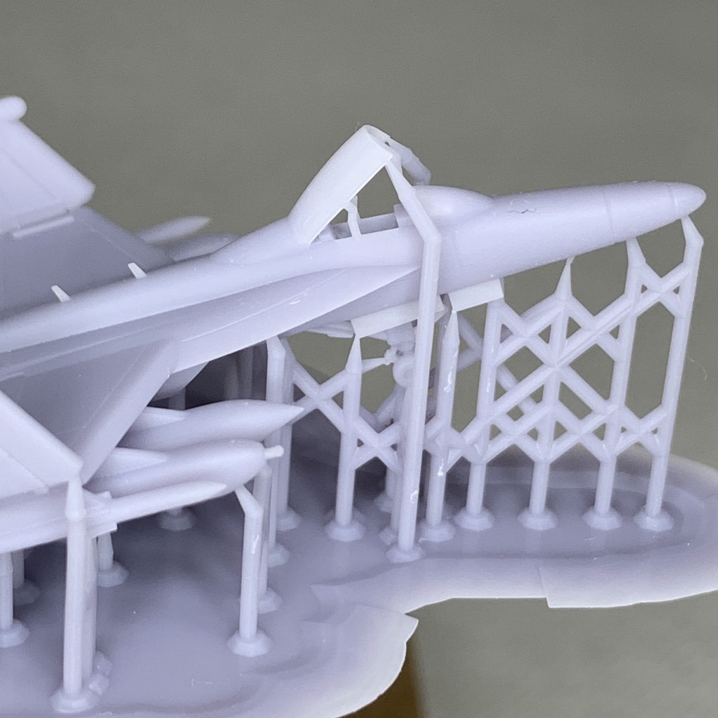 F/A-18E(単座席) 4機 アメリカ海軍 空母艦載機 1/350 3Dプリント レジンパーツ 艦船模型