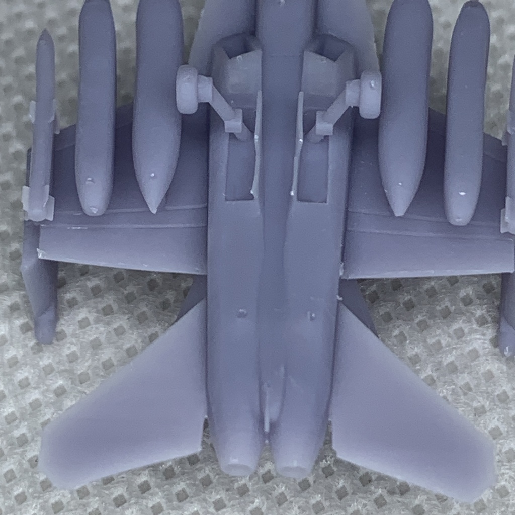 F/A-18F(複座席) ・EA-18G 4機 アメリカ海軍 空母艦載機 1/350 3Dプリント レジンパーツ 艦船模型