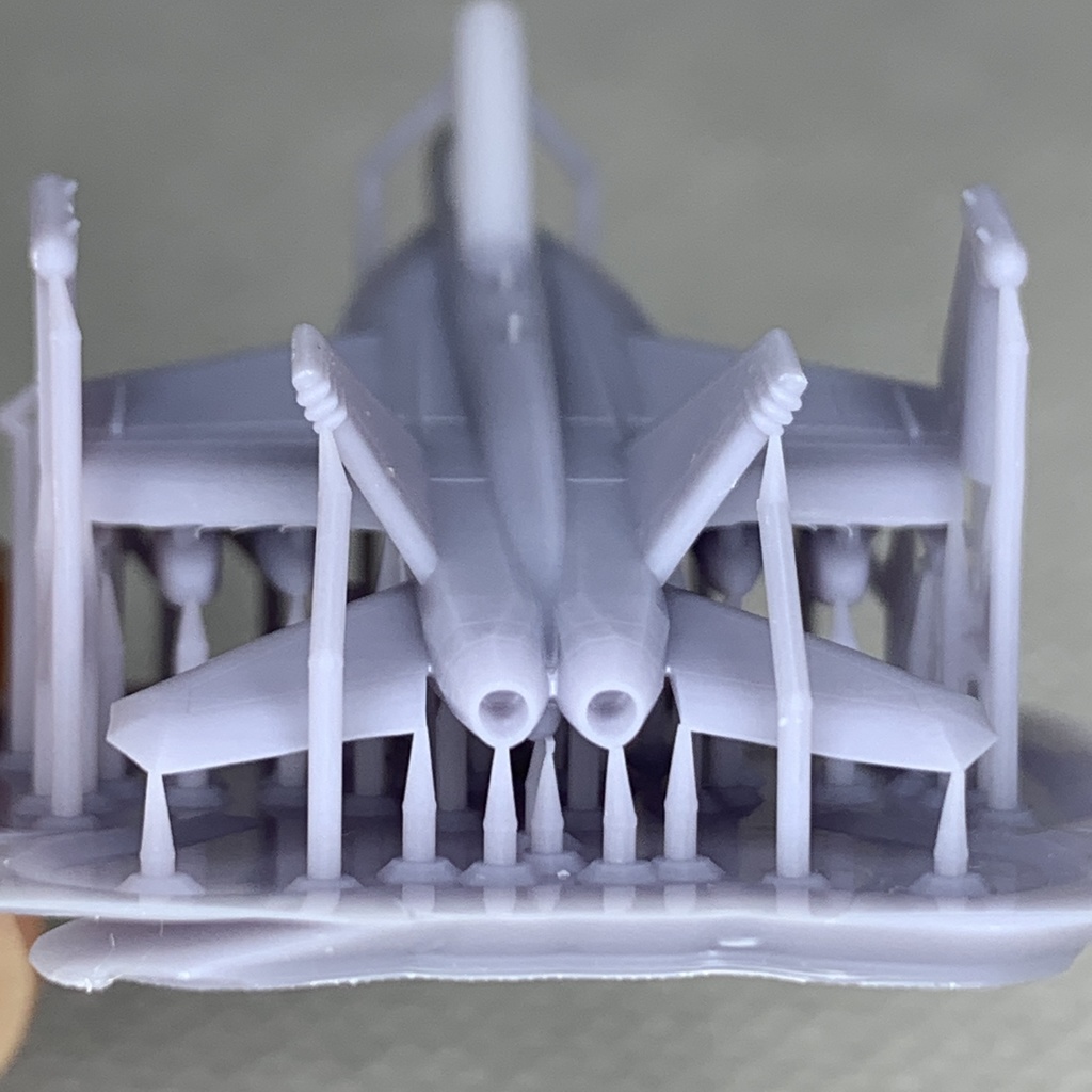 F/A-18F(複座席) ・EA-18G 4機 アメリカ海軍 空母艦載機 1/350 3Dプリント レジンパーツ 艦船模型