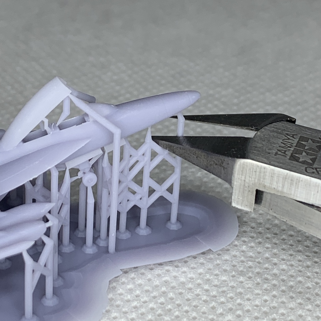 F/A-18F(複座席) ・EA-18G 4機 アメリカ海軍 空母艦載機 1/350 3Dプリント レジンパーツ 艦船模型