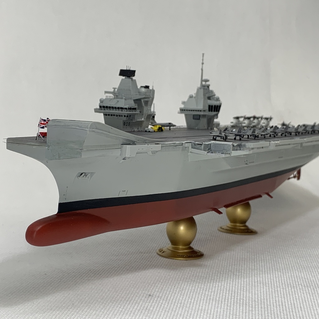 トランペッター 1/700 イギリス 空母 HMS クイーン・エリザベス用 船底フルハルセット 3Dプリント 艦船模型