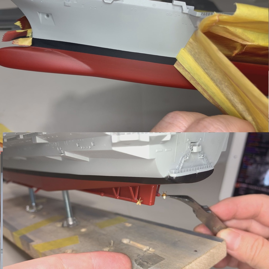 トランペッター 1/700 イギリス 空母 HMS クイーン・エリザベス用 船底フルハルセット 3Dプリント 艦船模型