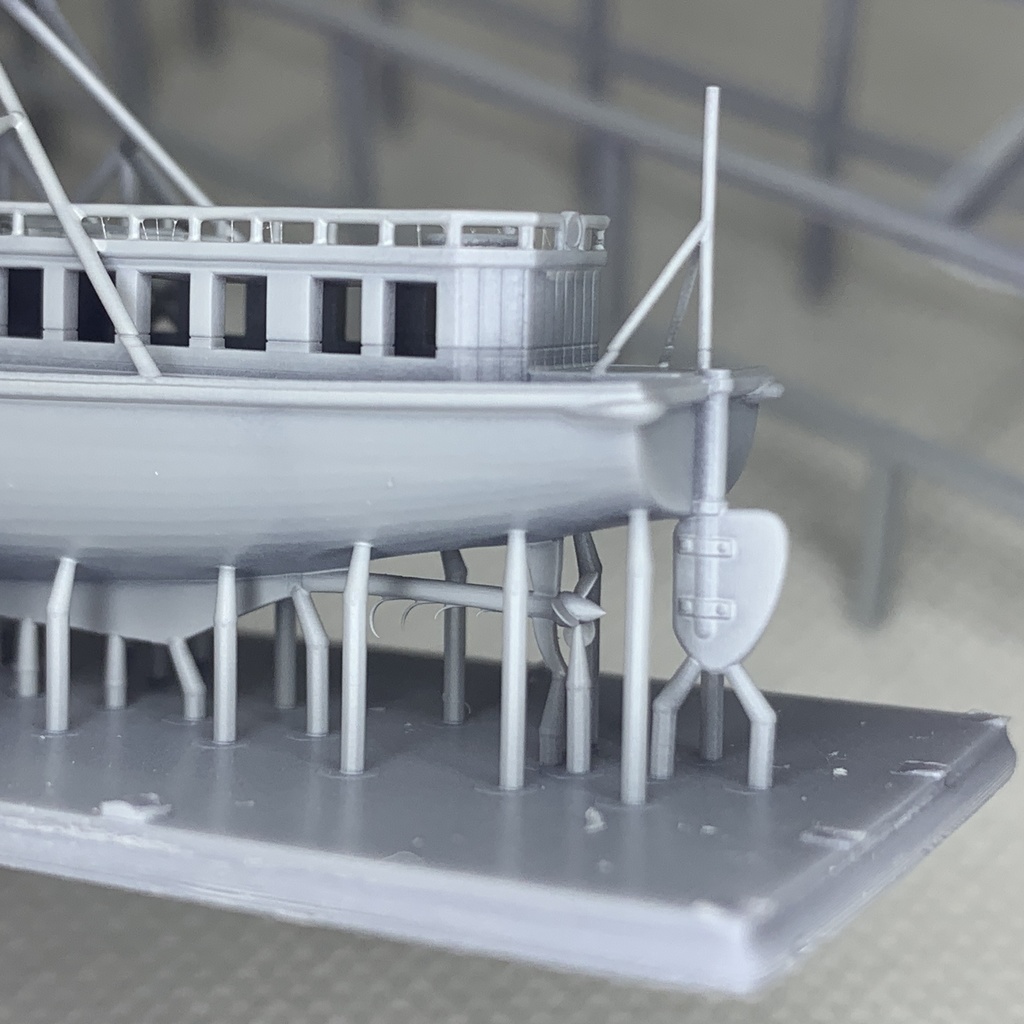 17m水雷艇 1/200 戦艦大和・武蔵 船尾 艦載艇格納庫吊り下げ仕様 艦船模型 Amegraphy 2-17