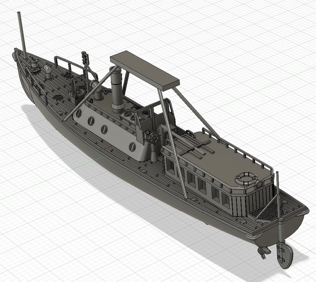 17m水雷艇 1/200 戦艦大和・武蔵 船尾 艦載艇格納庫吊り下げ仕様 艦船模型 Amegraphy 2-17