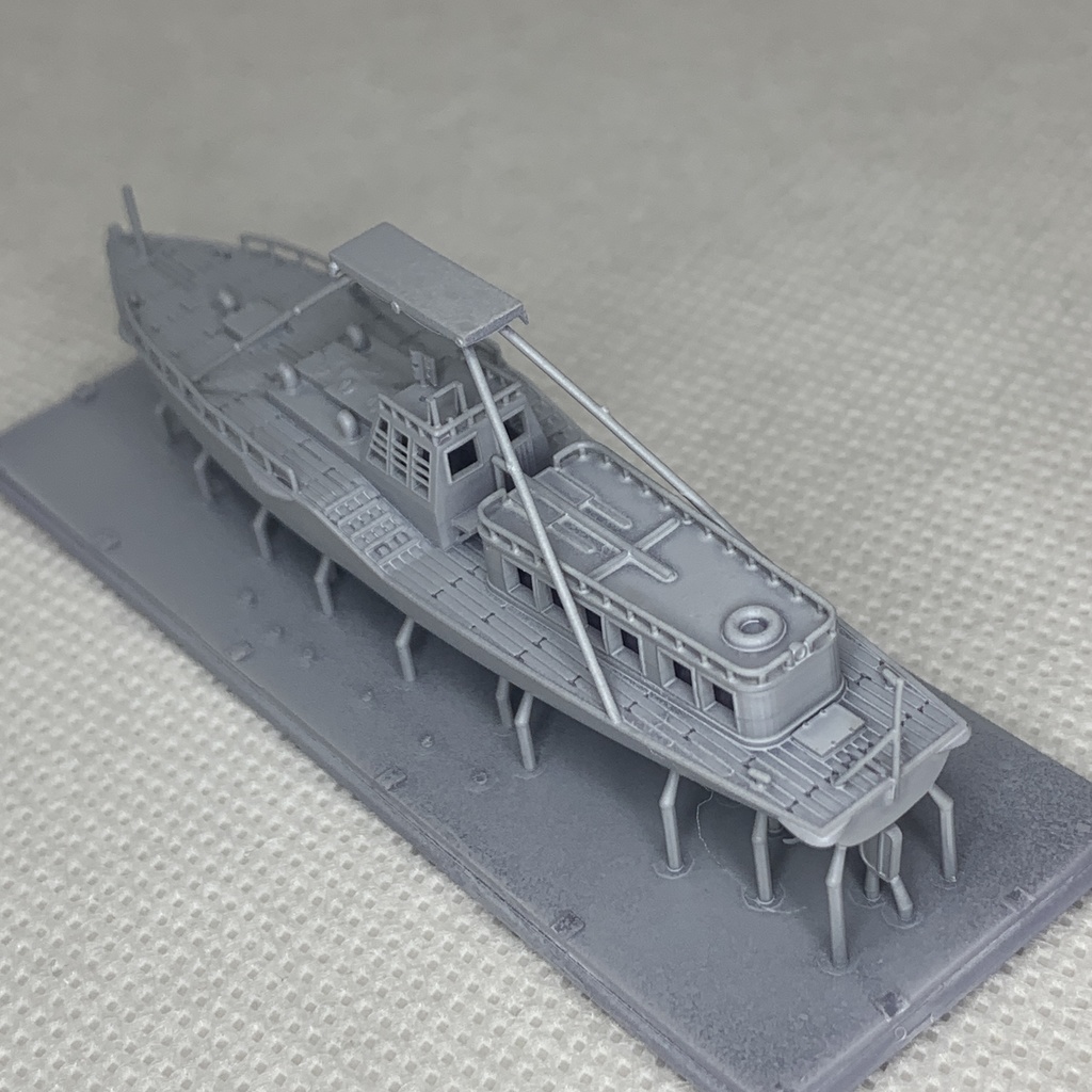 15m内火艇 1/200 戦艦大和・武蔵 船尾 艦載艇格納庫吊り下げ仕様 艦船模型 Amegraphy 2-15