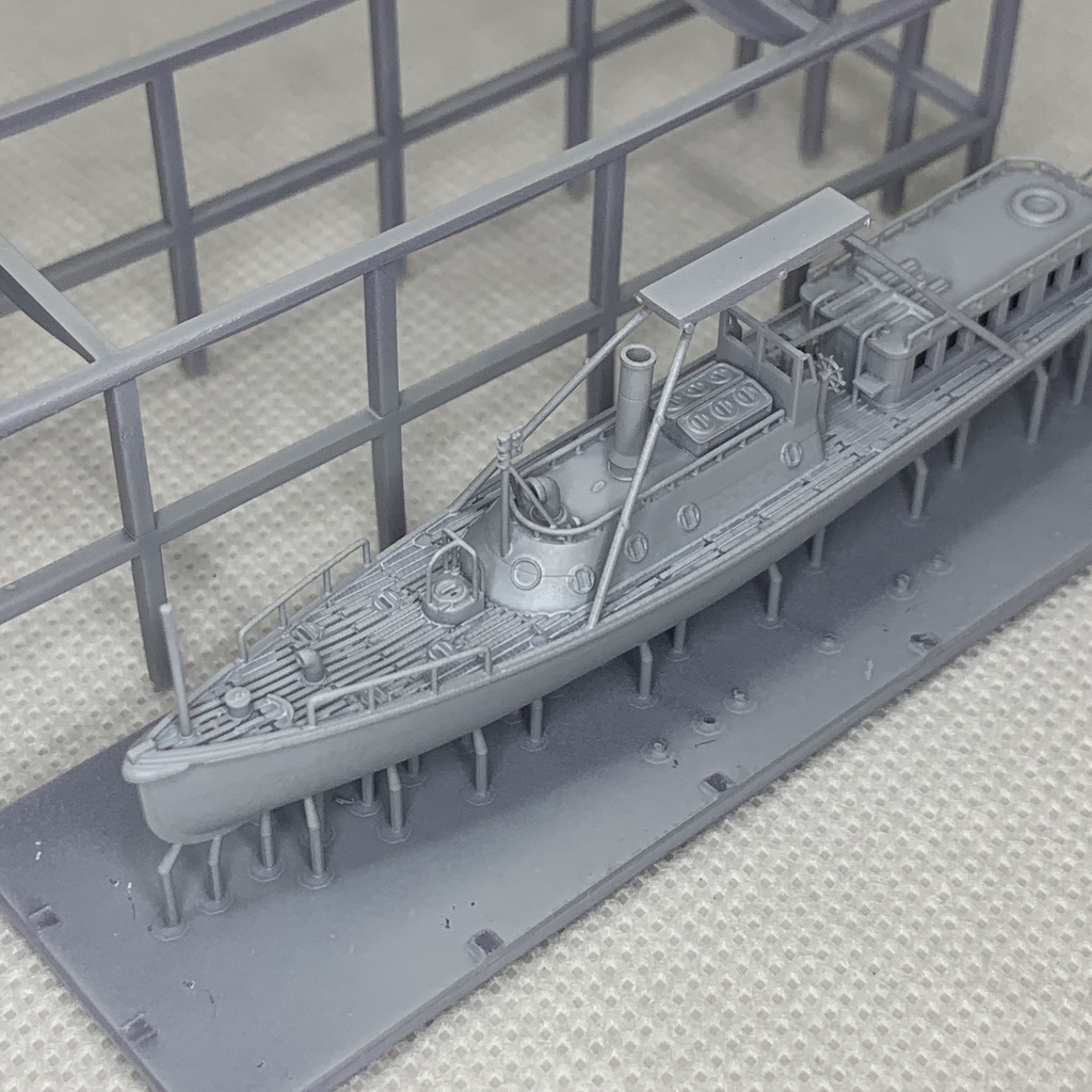 15m内火艇 1/200 戦艦大和・武蔵 船尾 艦載艇格納庫吊り下げ仕様 艦船模型 Amegraphy 2-15