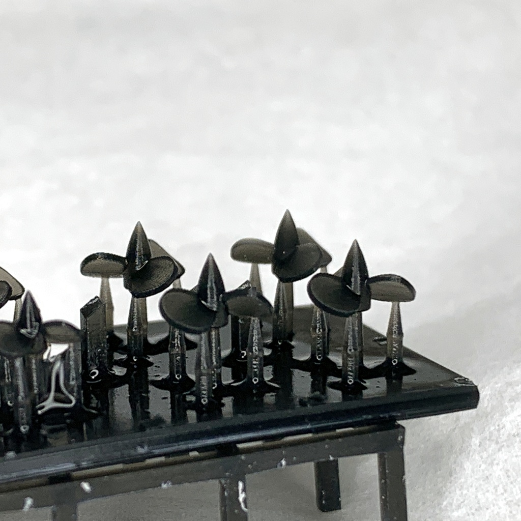 1/700 スクリュープロペラ 大中 艦船模型用 7S